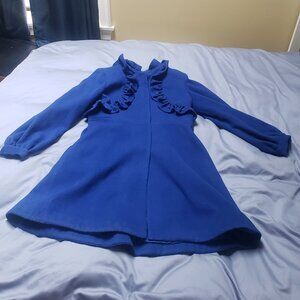 Sapphire blue women's coat